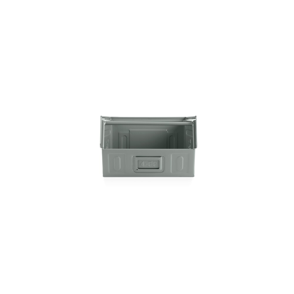 Číslo obrázku produktu 3: Skladovací box, ocelový plech, VxŠxH 200 x 300 x 500 mm, veverčí šedá, 6 ks/JB