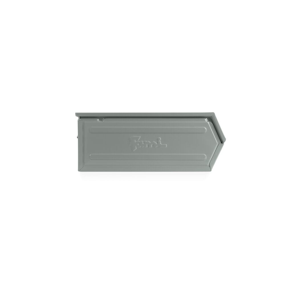 Číslo obrázku produktu 4: Skladovací box, ocelový plech, VxŠxH 200 x 300 x 500 mm, veverčí šedá, 6 ks/JB