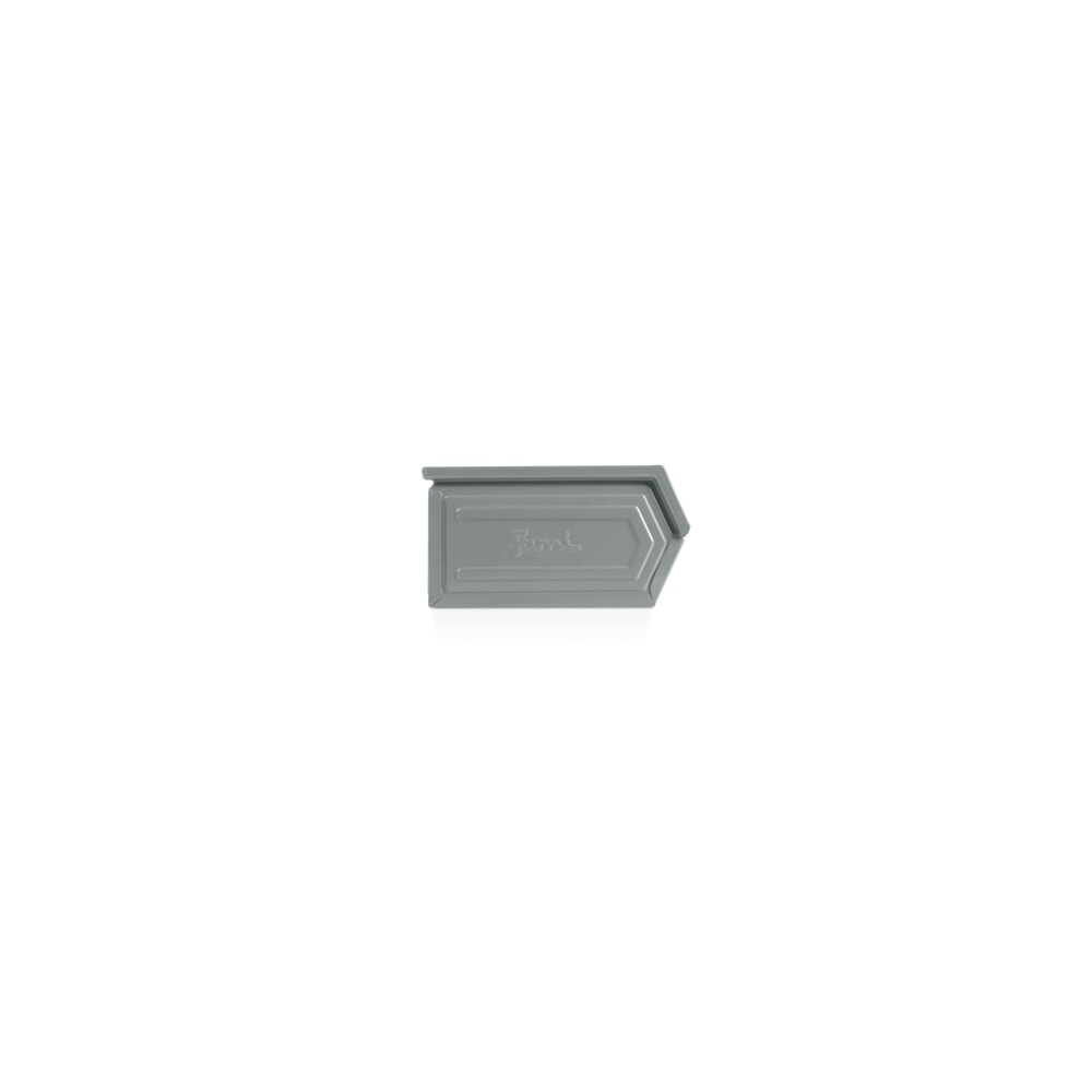 Číslo obrázku produktu 4: Skladovací box, ocelový plech, VxŠxH 130 x 140 x 230 mm, veverčí šedá, 20 ks/JB