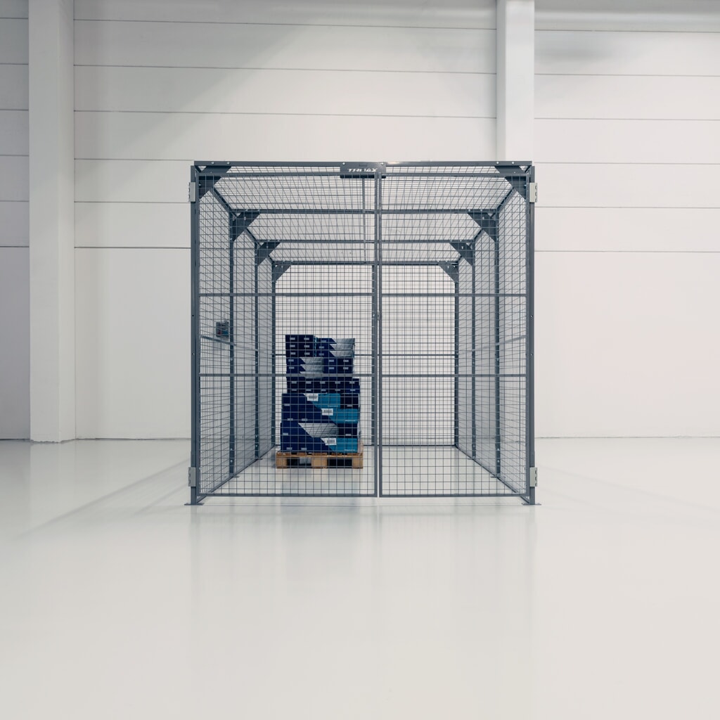 Skladovací box TROAX®, lakovaný, VxŠxD 2200 x 2200 x 1200 mm Číslo obrázku produktu 3: Skladovací box TROAX®, lakovaný, VxŠxD 2200 x 2200 x 1200 mm