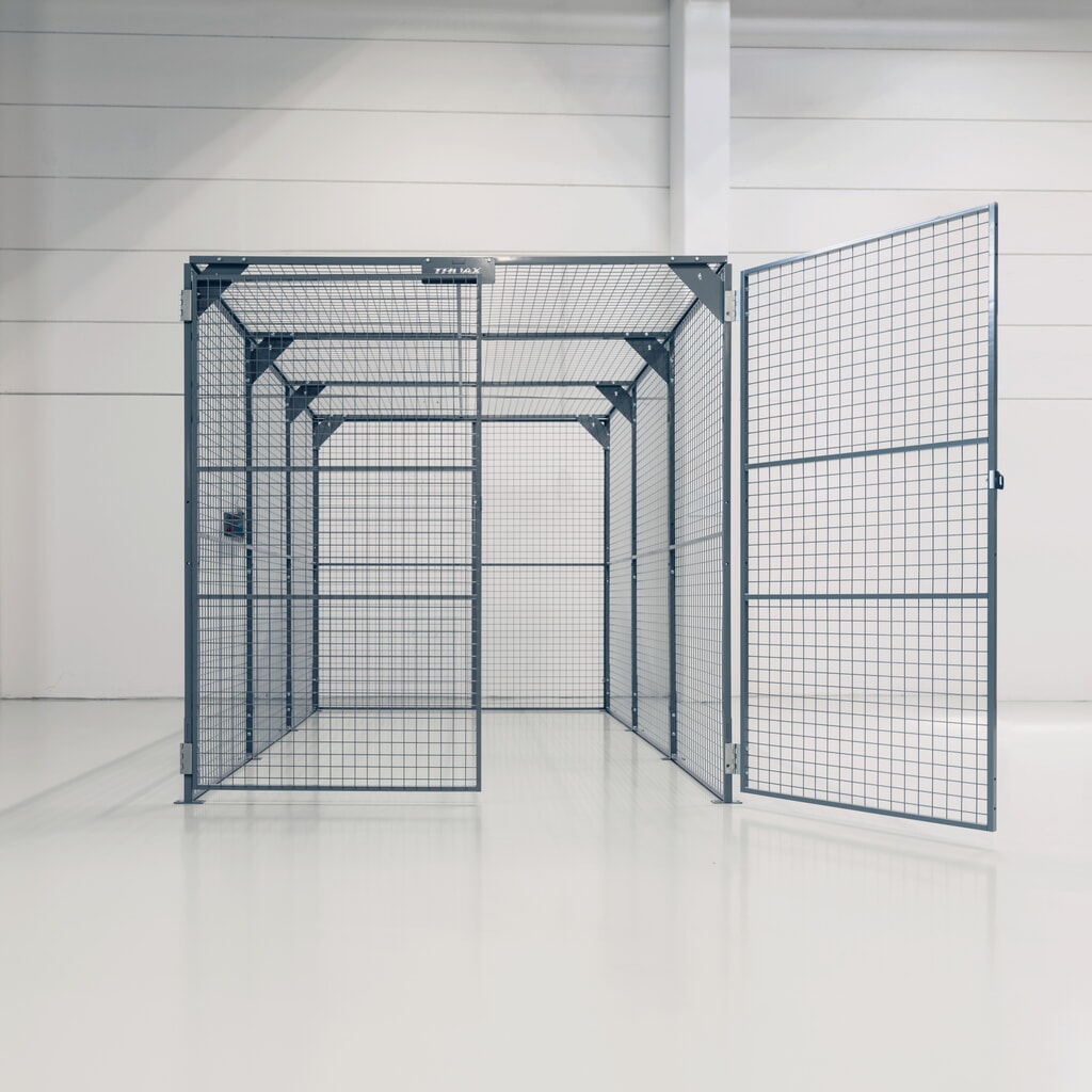 Skladovací box TROAX®, lakovaný, VxŠxD 2200 x 2200 x 1200 mm Obrázek produktu: Skladovací box TROAX®, lakovaný, VxŠxD 2200 x 2200 x 1200 mm