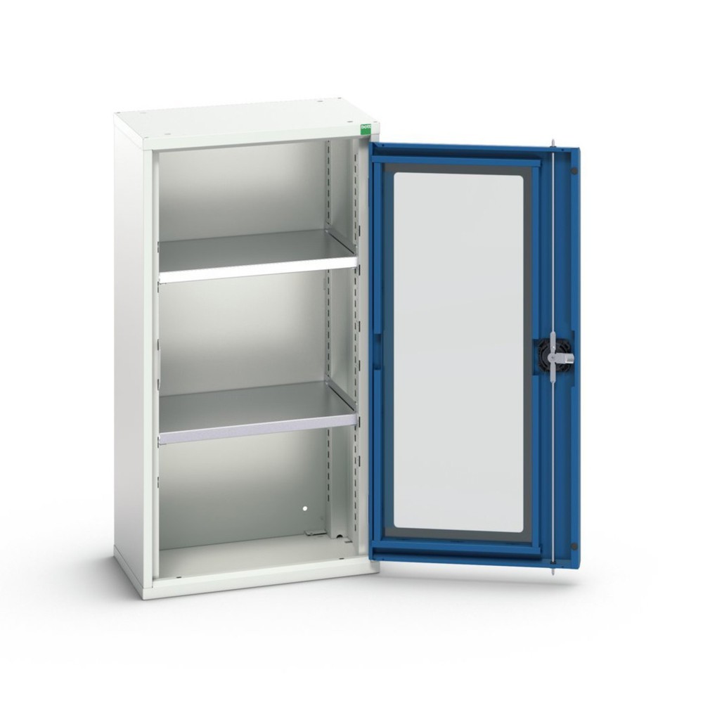 Číslo obrázku produktu 1: Skříň s křídlovými dveřmi bott verso s průzorem, se 2 policemi, ŠxHxV: 525 x 350 x 1000 mm