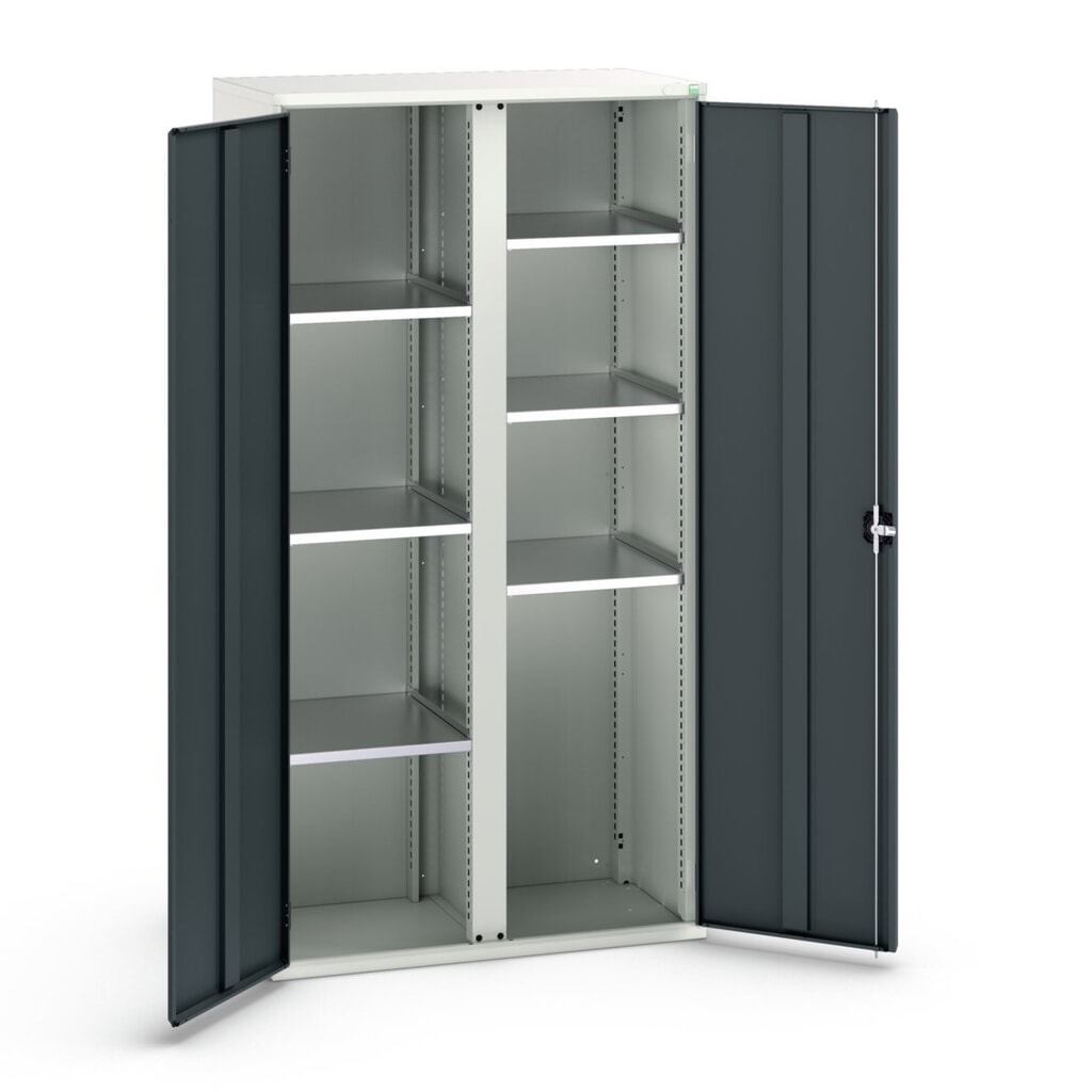Obrázek produktu: Skříň s křídlovými dveřmi bott verso se 6 policemi, ŠxHxV: 1050 x 550 x 2000 mm
