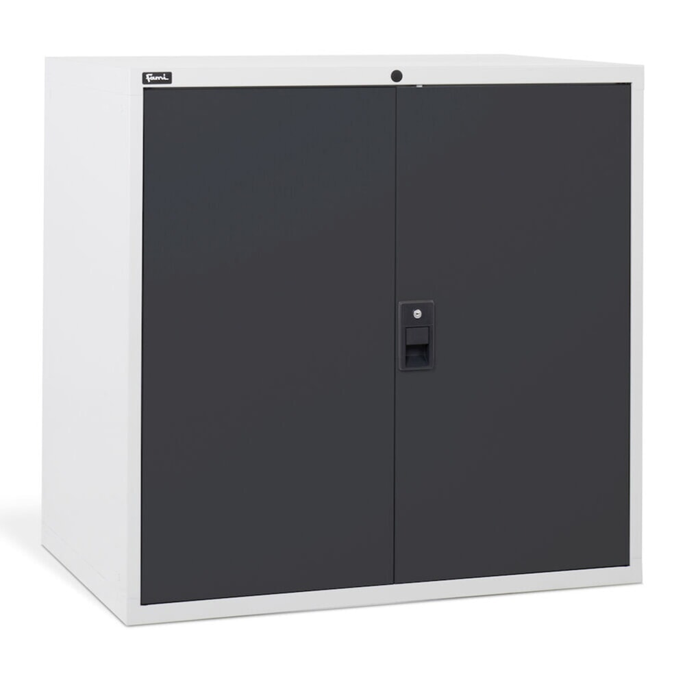 Číslo obrázku produktu 4: Skříň s křídlovými dveřmi Fami MASTER, VxŠxH 1000 x 1020 x 726 mm, světle šedá, antracit