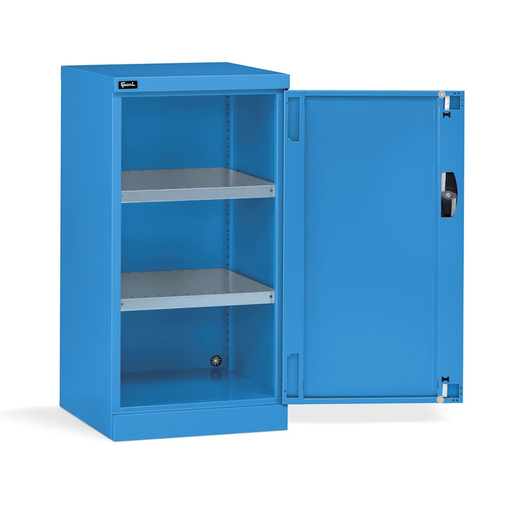 Číslo obrázku produktu 3: Skříň s křídlovými dveřmi Fami PERFOM, 2 zásuvky, VxŠxH 1000 x 512 x 555 mm, světle modrá