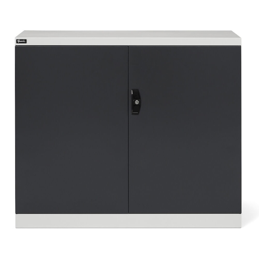 Číslo obrázku produktu 2: Skříň s křídlovými dveřmi Fami PERFOM, 2 zásuvky, VxŠxH 1000 x 1 193 x 555 mm, světle šedá, antracit
