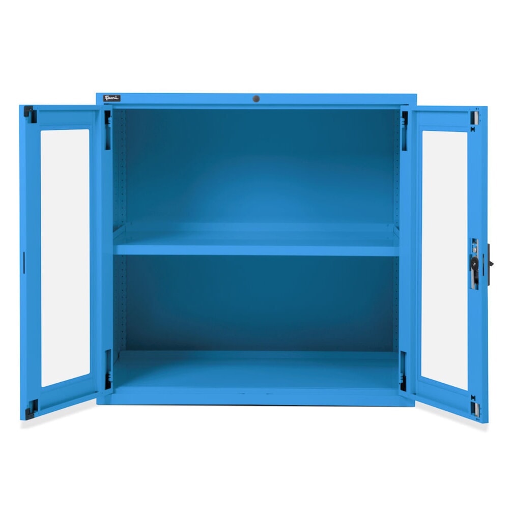 Číslo obrázku produktu 2: Skříň s polykarbonátovými křídlovými dveřmi Fami MASTER, VxŠxH 1000 x 1020 x 726 mm, světle modrá
