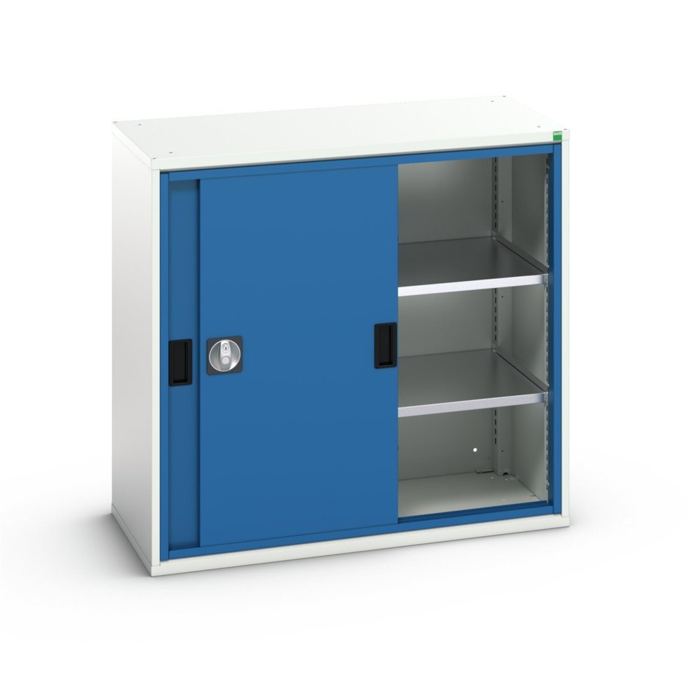 Číslo obrázku produktu 1: Skříň s posuvnými dveřmi bott verso se 2 policemi, ŠxHxV: 1050 x 550 x 1000 mm