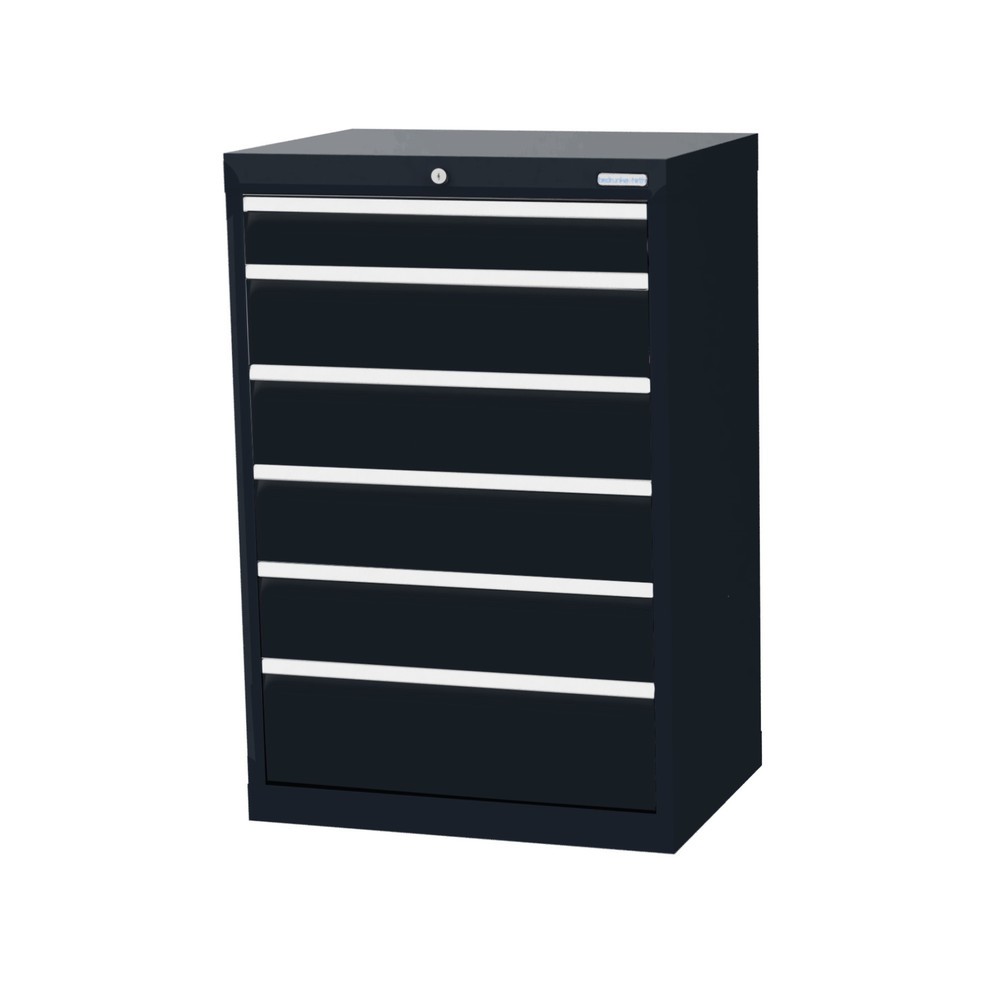 Obrázek produktu: Skříň se zásuvkami Bedrunka+Hirth Profi, zásuvky 1x100 + 4x150 + 1x200 mm, VxŠxH 1019 x 680 x 500 mm, antracitová šedá, antracitová šedá