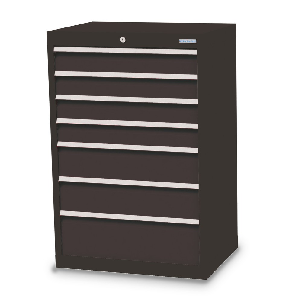 Obrázek produktu: Skříň se zásuvkami Bedrunka+Hirth Profi, zásuvky 4x100 + 2x150 + 1x200 mm, VxŠxH 1019 x 680 x 500 mm, antracitová šedá, antracitová šedá
