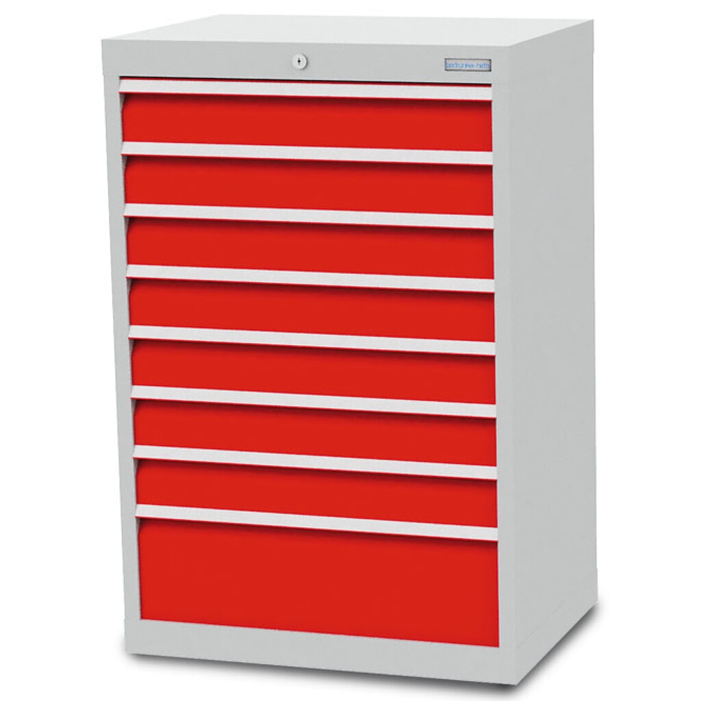 Skříň se zásuvkami Bedrunka+Hirth R 24-16, VxŠxH 1019 x 680 x 500 mm, světle šedá, světle modrá, 8 ks zásuvka Obrázek produktu: Skříň se zásuvkami Bedrunka+Hirth R 24-16, VxŠxH 1019 x 680 x 500 mm, světle šedá, světle modrá, 8 ks zásuvka