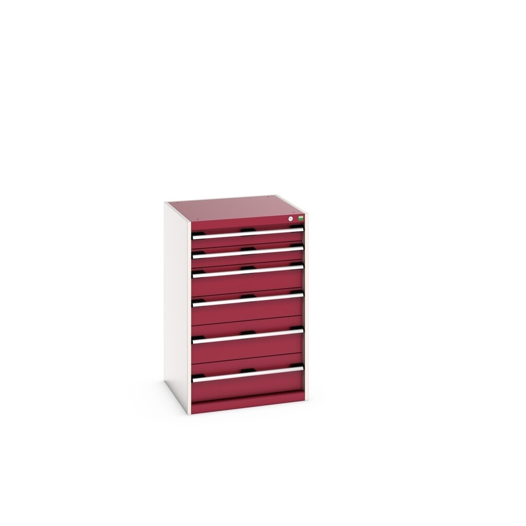 Skříň se zásuvkami bott cubio, zásuvky 2×100 + 2×150 × 2×200 mm, nosnost 75 kg, šířka 650 mm, purpurově červená Obrázek produktu: Skříň se zásuvkami bott cubio, zásuvky 2×100 + 2×150 × 2×200 mm, nosnost 75 kg, šířka 650 mm, purpurově červená