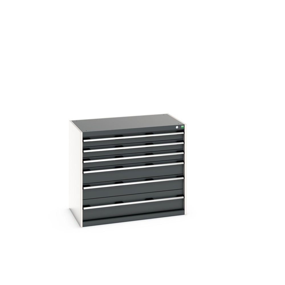 Obrázek produktu: Skříň se zásuvkami bott cubio, zásuvky 3×100 + 2×150 + 1×200 mm, nosnost 200 kg, šířka 1050 mm, antracitová šedá