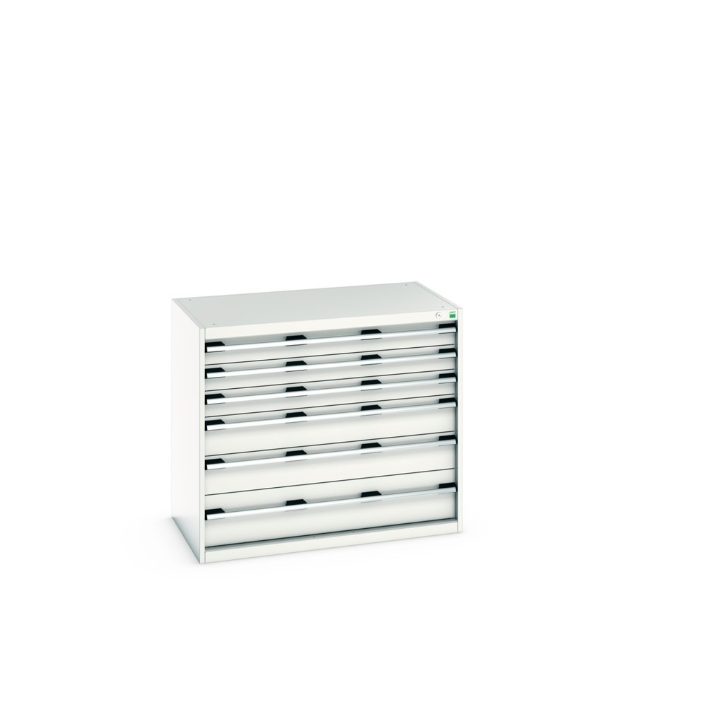 Obrázek produktu: Skříň se zásuvkami bott cubio, zásuvky 3×100 + 2×150 + 1×200 mm, nosnost 200 kg, šířka 1050 mm, světle šedá