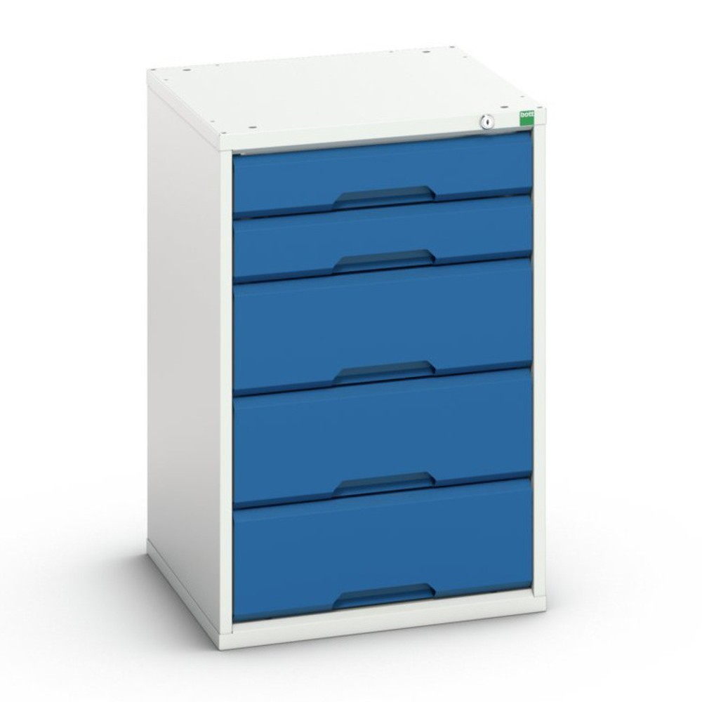 Číslo obrázku produktu 1: Skříň se zásuvkami bott verso se 5 zásuvkami, ŠxHxV: 525 x 550 x 800 mm