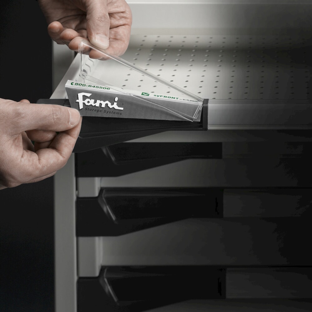 Číslo obrázku produktu 11: Skříň se zásuvkami Fami MASTER, 6 zásuvek, VxŠxH 1000 x 714 x 726 mm, světle modrá