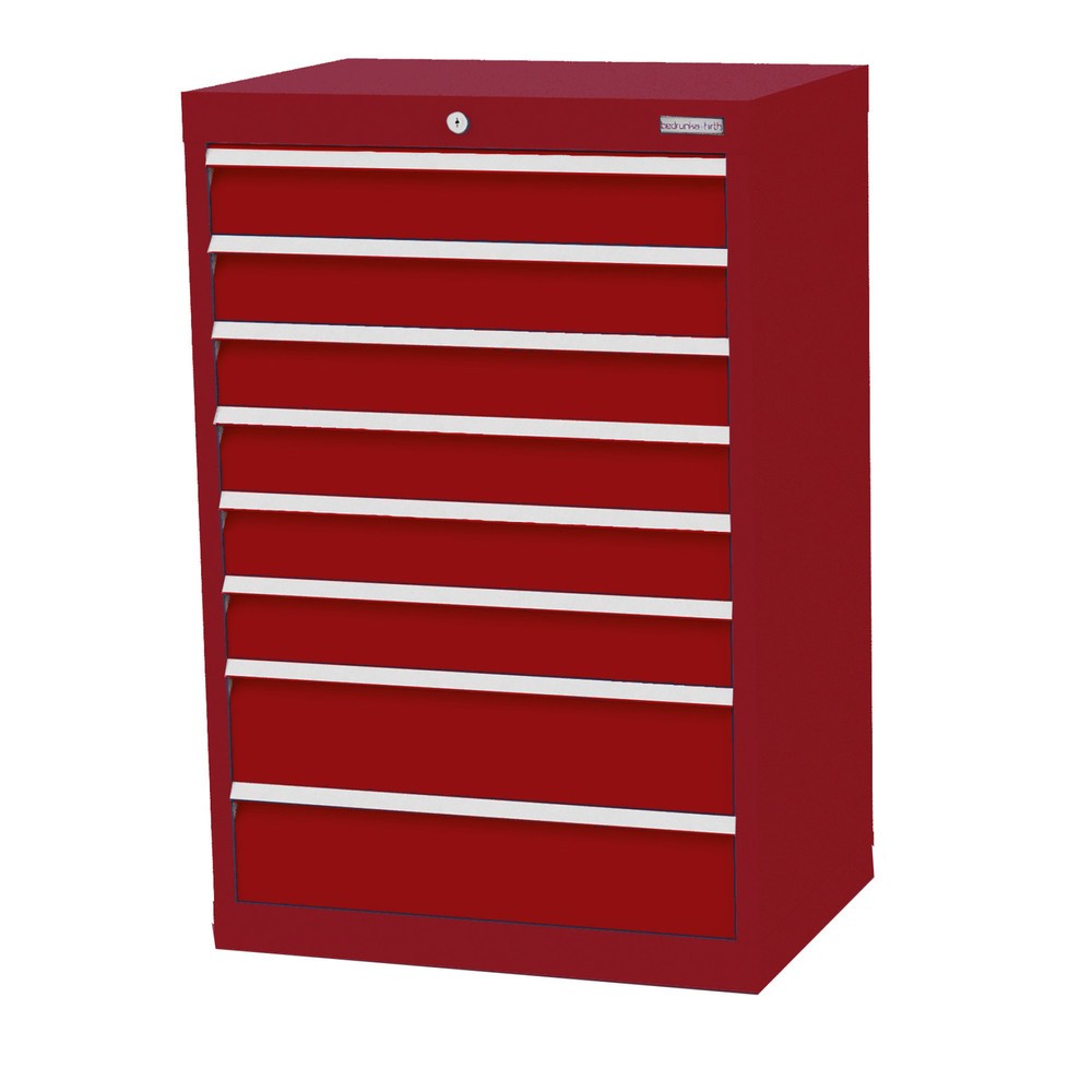 Obrázek produktu: Skříň se zásuvkami Profi Bedrunka+Hirth, zásuvky 6x100 + 2x150 mm, VxŠxH 1019 x 680 x 500 mm, rubínová, rubínová