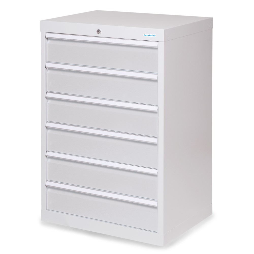Obrázek produktu: Skříň se zásuvkami Profi Bedrunka+Hirth, zásuvky 6x150 mm, VxŠxH 1019 x 680 x 500 mm, světle šedá, světle šedá