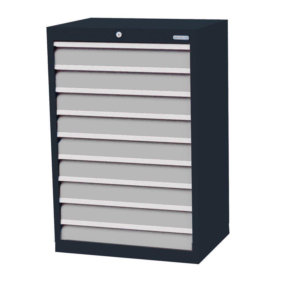 Obrázek produktu: Skříň se zásuvkami Profi Bedrunka+Hirth, zásuvky 9x100 mm, VxŠxH 1019 x 680 x 500 mm, antracitová šedá, světle šedá