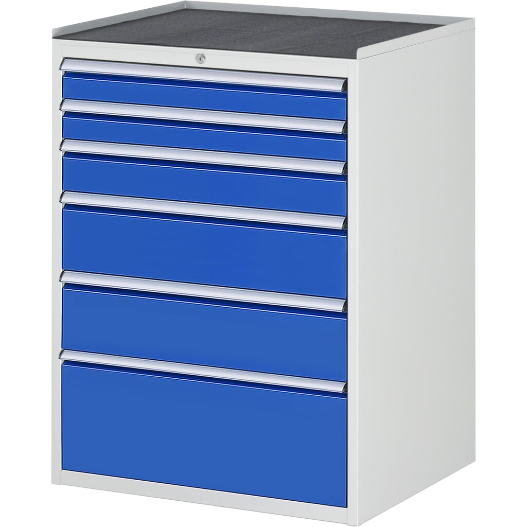 Skříň se zásuvkami RAU řada 7000, V׊×H 1035 × 770 × 650 mm, 6 zásuvek, velikost XL, kovová horní část Obrázek produktu: Skříň se zásuvkami RAU řada 7000, V׊×H 1035 × 770 × 650 mm, 6 zásuvek, velikost XL, kovová horní část