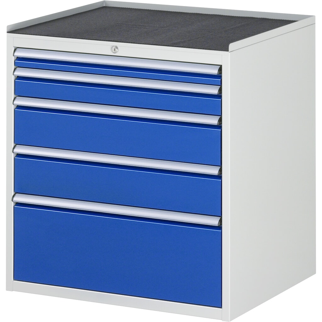 Skříň se zásuvkami RAU řada 7000, V׊×H 825 × 770 × 650 mm, 5 zásuvek, velikost XL, kovová horní část Obrázek produktu: Skříň se zásuvkami RAU řada 7000, V׊×H 825 × 770 × 650 mm, 5 zásuvek, velikost XL, kovová horní část
