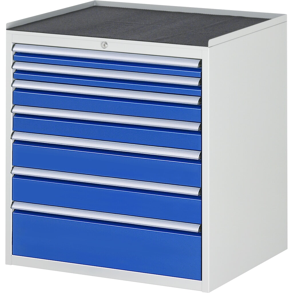 Skříň se zásuvkami RAU řada 7000, V׊×H 825 × 770 × 650 mm, 7 zásuvek, velikost XL, kovová horní část Obrázek produktu: Skříň se zásuvkami RAU řada 7000, V׊×H 825 × 770 × 650 mm, 7 zásuvek, velikost XL, kovová horní část