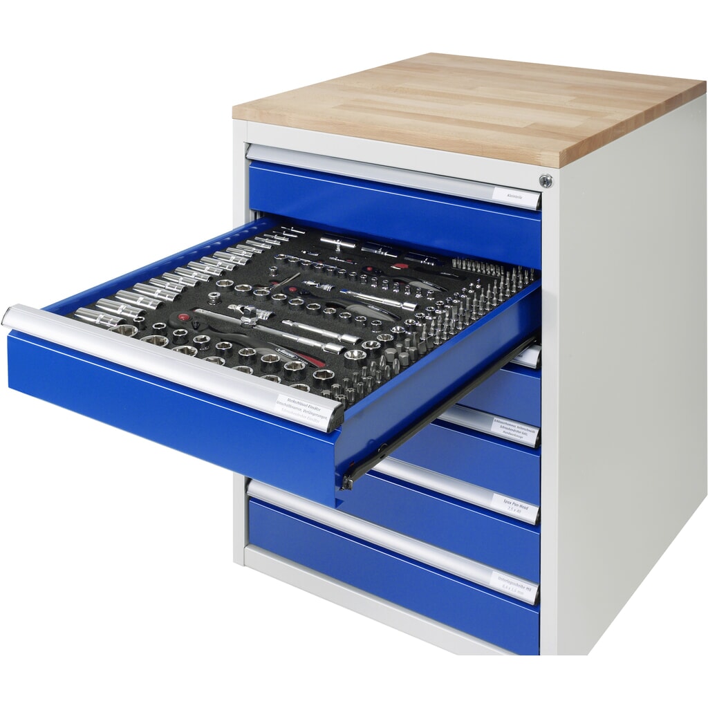 Číslo obrázku produktu 2: Mobilní spodní kontejner RAU řada 7000, V×Š×H 565 × 580 × 650 mm, 2 zásuvky