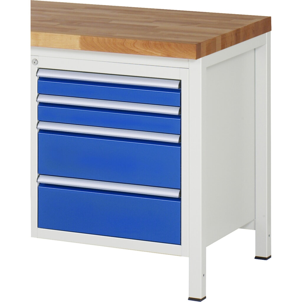 Skříň se zásuvkami RAU řady 7000, spodní kontejner, VxŠxH 620 x 580 x 650 mm, 4 zásuvky 2 x 90, 2 x 180 mm Obrázek produktu: Skříň se zásuvkami RAU řady 7000, spodní kontejner, VxŠxH 620 x 580 x 650 mm, 4 zásuvky 2 x 90, 2 x 180 mm