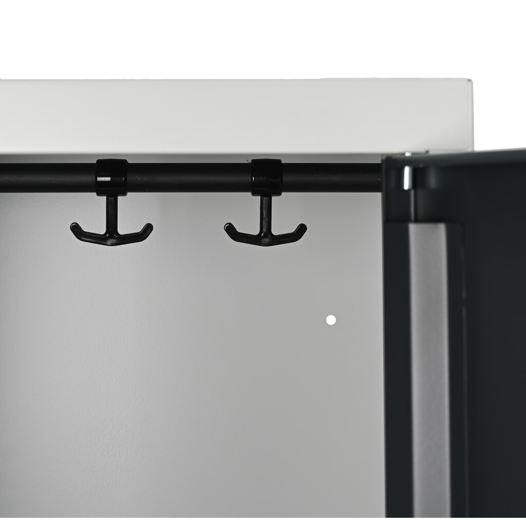 Skříňka Steinbock®, samostatně stojící, 2 přihrádky, zámek s otočnou západkou, VxŠxH 1800 x 600 x 500 mm, světle šedá/antracitová šedá Číslo obrázku produktu 10: Skříňka Steinbock®, samostatně stojící, 2 přihrádky, zámek s otočnou západkou, VxŠxH 1800 x 600 x 500 mm, světle šedá/antracitová šedá