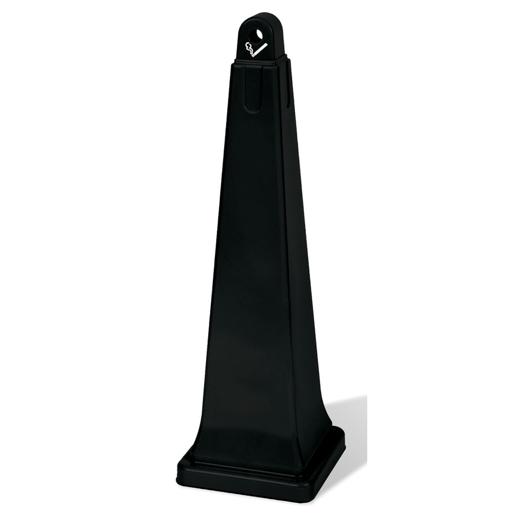 Obrázek produktu: Stojací popelník Rubbermaid® GroundsKeeper, černá, VxŠxH 1001 x 311 x 311 mm
