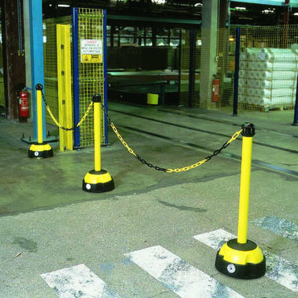 Číslo obrázku produktu 2: Alu stojan na řetěz, konstrukční výška 975 mm, žlutá