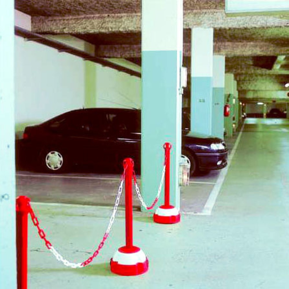 Číslo obrázku produktu 1: Alu stojan na řetěz, konstrukční výška 975 mm, žlutá