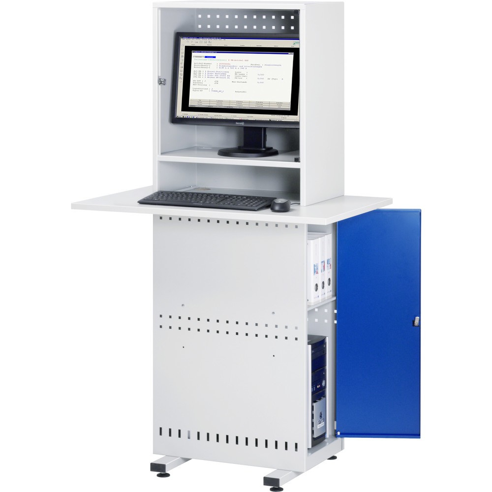 Číslo obrázku produktu 2: Stacionární stojan pro počítač RAU s krytem na monitor