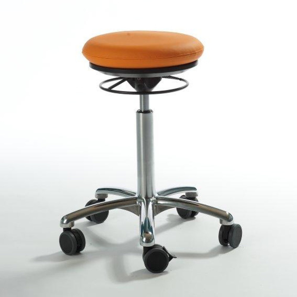 Číslo obrázku produktu 1: Stolička Global Stole A/S Pilates, koženkový sedák, výška sedáku 540-730 mm, oranžová