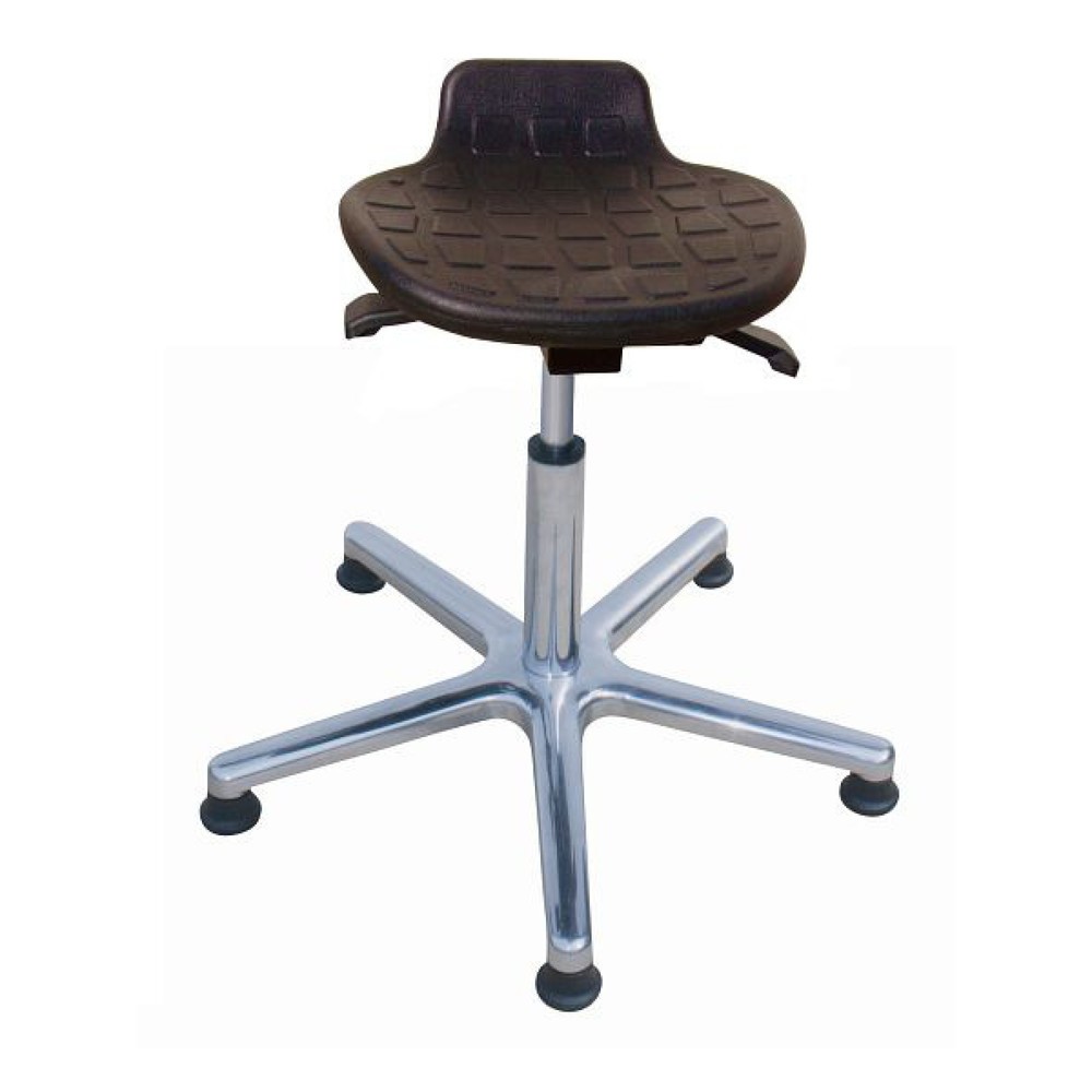Číslo obrázku produktu 1: HEMMDAL Stolička Komfort, sedák PU, výška sedáku 410-540 mm, hliníková základna, podlahové kluzáky