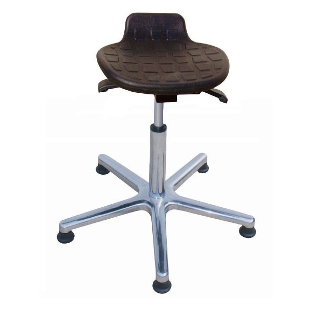 Číslo obrázku produktu 1: HEMMDAL Stolička Komfort, sedák PU, výška sedáku 570-820 mm, hliníková základna, podlahové kluzáky