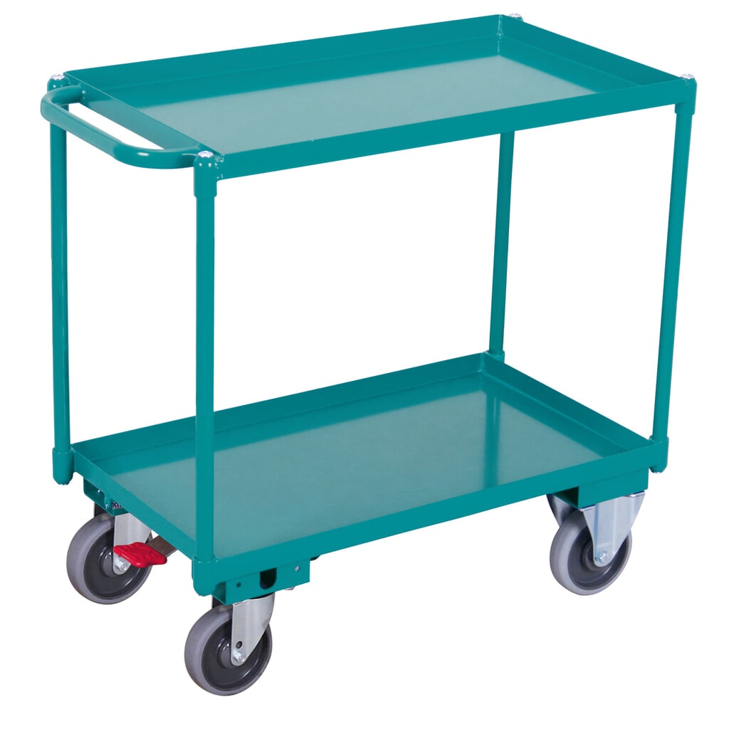 Stolní vozík Ameise®, s olejově odolnými vanami, 2 úrovně 846 x 496 mm Obrázek produktu: Stolní vozík Ameise®, s olejově odolnými vanami, 2 úrovně 846 x 496 mm