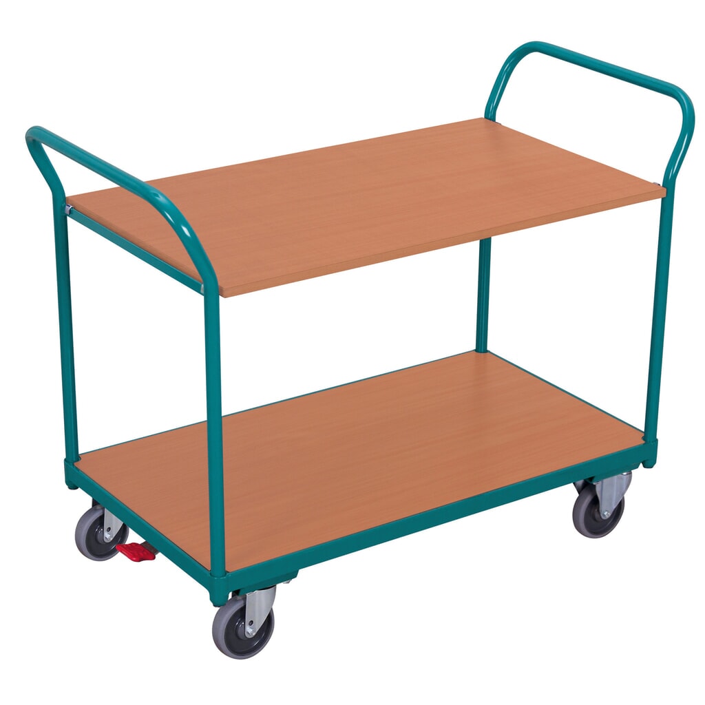 Stolní vozík Ameise®, 2 úrovně 850 x 500 mm Obrázek produktu: Stolní vozík Ameise®, 2 úrovně 850 x 500 mm