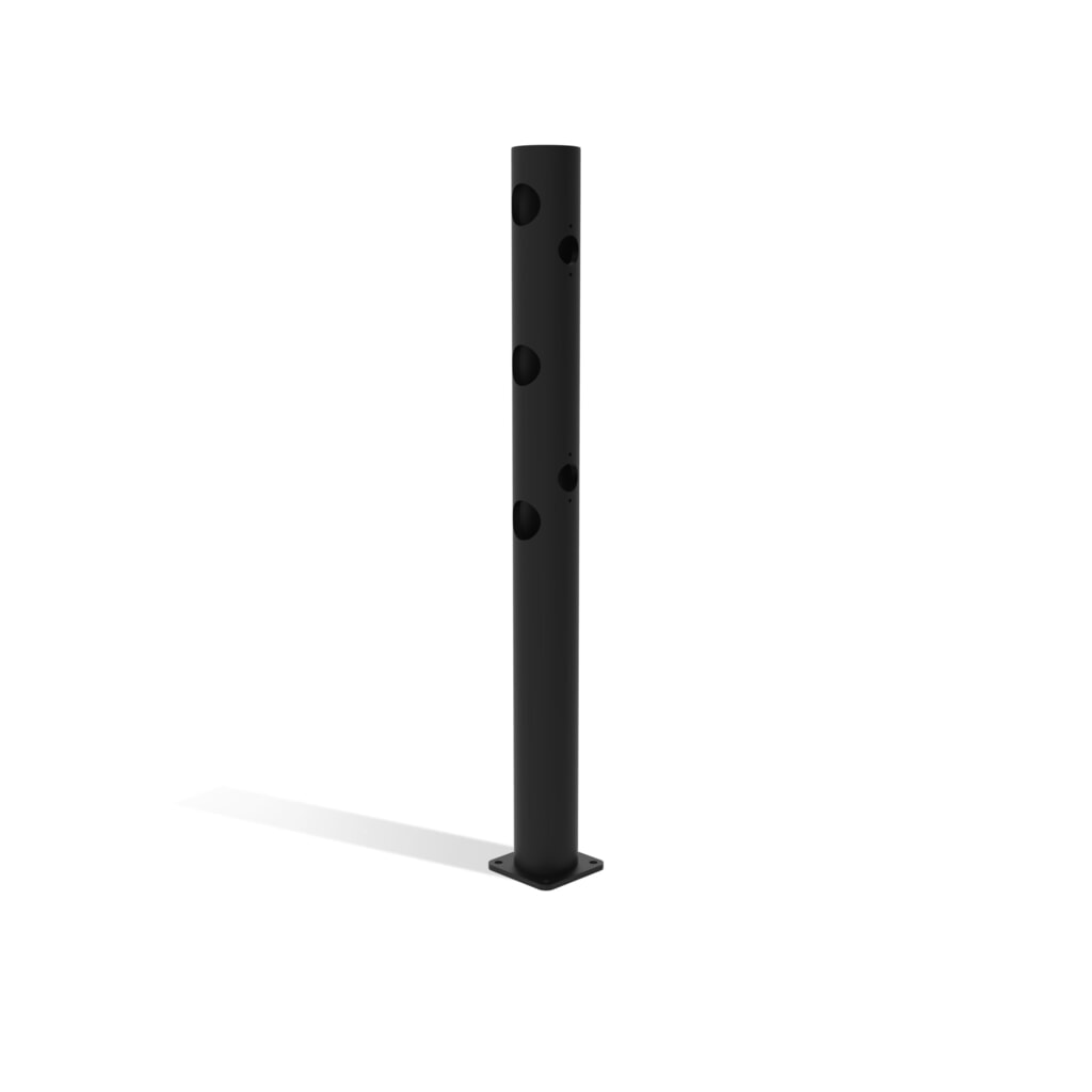 Středový sloupek s otočnými dveřmi pro bezpečnostní zábradlí „Delta“, Ø 110 mm, výška 1200 mm, 90° Číslo obrázku produktu 2: Středový sloupek s otočnými dveřmi pro bezpečnostní zábradlí „Delta“, Ø 110 mm, výška 1200 mm, 90°
