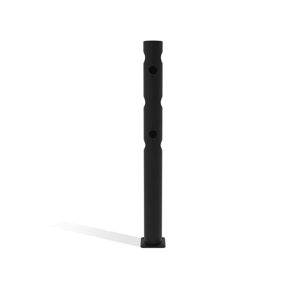 Středový sloupek s otočnými dveřmi pro bezpečnostní zábradlí „Delta“, Ø 110 mm, výška 1200 mm, 90° Číslo obrázku produktu 3: Středový sloupek s otočnými dveřmi pro bezpečnostní zábradlí „Delta“, Ø 110 mm, výška 1200 mm, 90°
