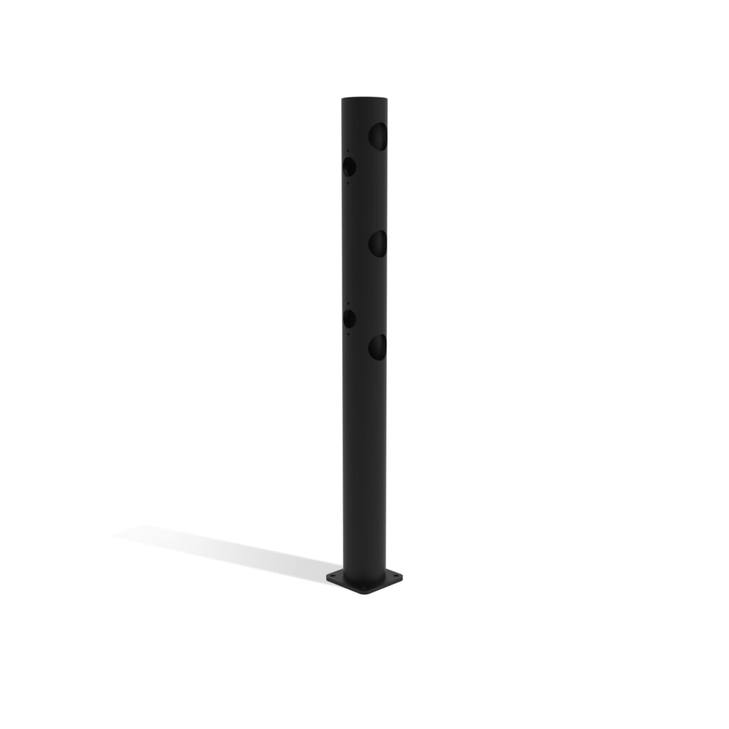 Středový sloupek s otočnými dveřmi pro bezpečnostní zábradlí „Delta“, Ø 110 mm, výška 1200 mm, 90° Číslo obrázku produktu 4: Středový sloupek s otočnými dveřmi pro bezpečnostní zábradlí „Delta“, Ø 110 mm, výška 1200 mm, 90°