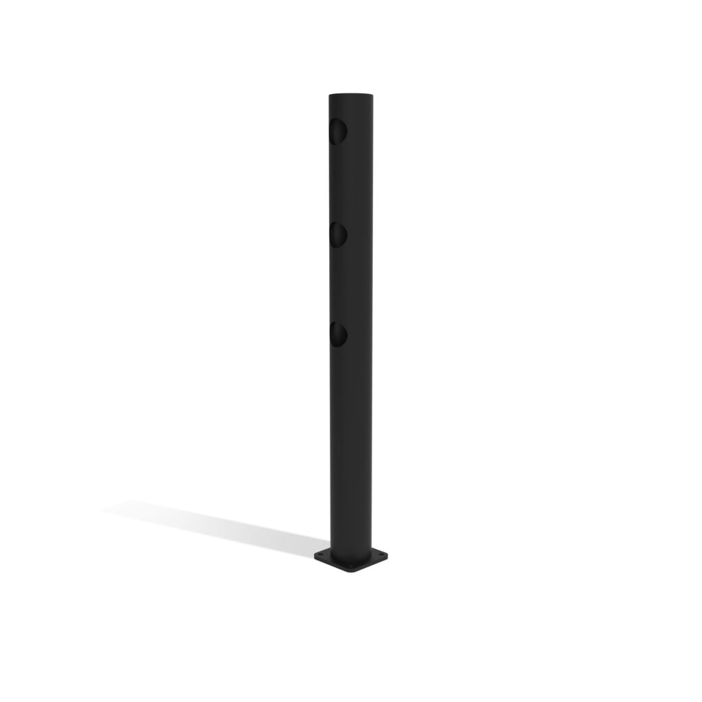 Středový sloupek s otočnými dveřmi pro bezpečnostní zábradlí „Delta“, Ø 110 mm, výška 1200 mm, 90° Číslo obrázku produktu 6: Středový sloupek s otočnými dveřmi pro bezpečnostní zábradlí „Delta“, Ø 110 mm, výška 1200 mm, 90°