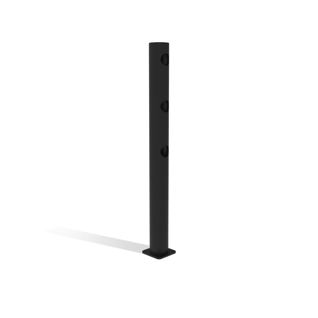Středový sloupek s otočnými dveřmi pro bezpečnostní zábradlí „Delta“, Ø 110 mm, výška 1200 mm, 90° Číslo obrázku produktu 8: Středový sloupek s otočnými dveřmi pro bezpečnostní zábradlí „Delta“, Ø 110 mm, výška 1200 mm, 90°