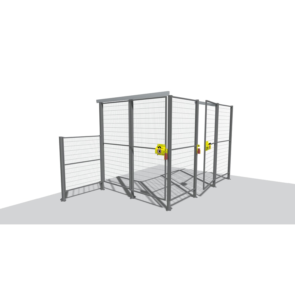Strojová ochranná mříž TROAX® Standard, VxŠ 2050 x 500 mm Obrázek produktu: Strojová ochranná mříž TROAX® Standard, VxŠ 2050 x 500 mm