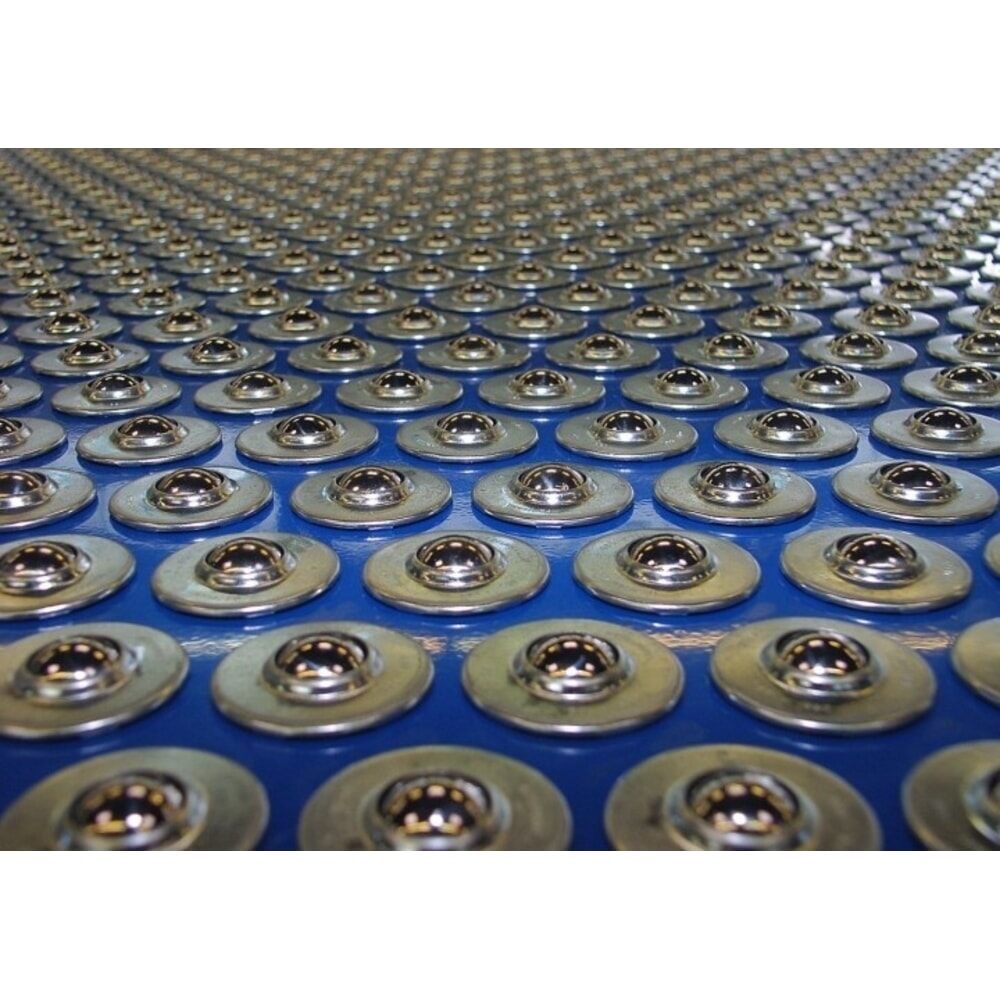 Číslo obrázku produktu 3: Stůl s kulovými kladkami, profil U, Ø 15 mm, DxŠ 1000 x 600 mm, rozteč 50 mm