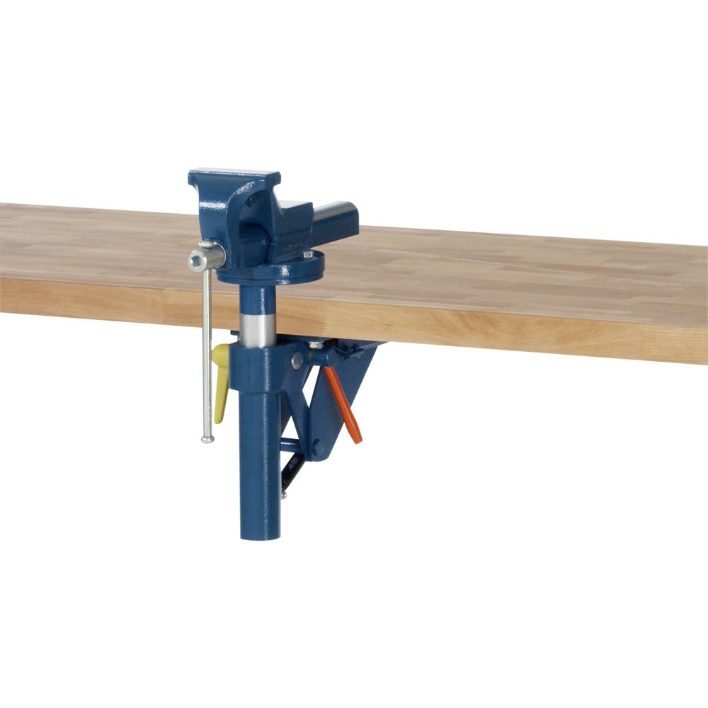 Číslo obrázku produktu 1: Svěrák RAU se sklápěcím mechanismem, šířka čelistí 120 mm
