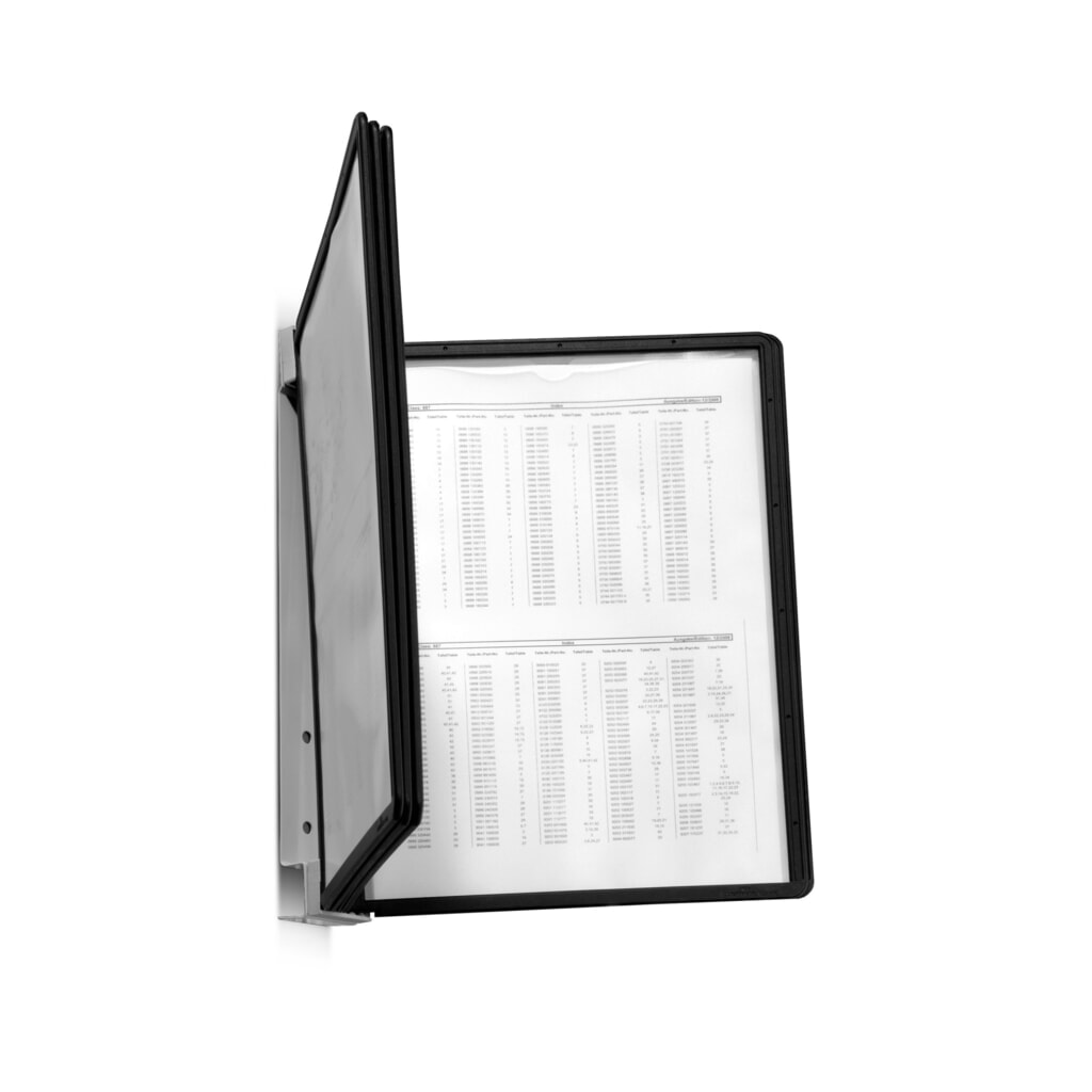 Systém prezentačních desek s 5 deskami, černá Obrázek produktu: Systém prezentačních desek s 5 deskami, černá
