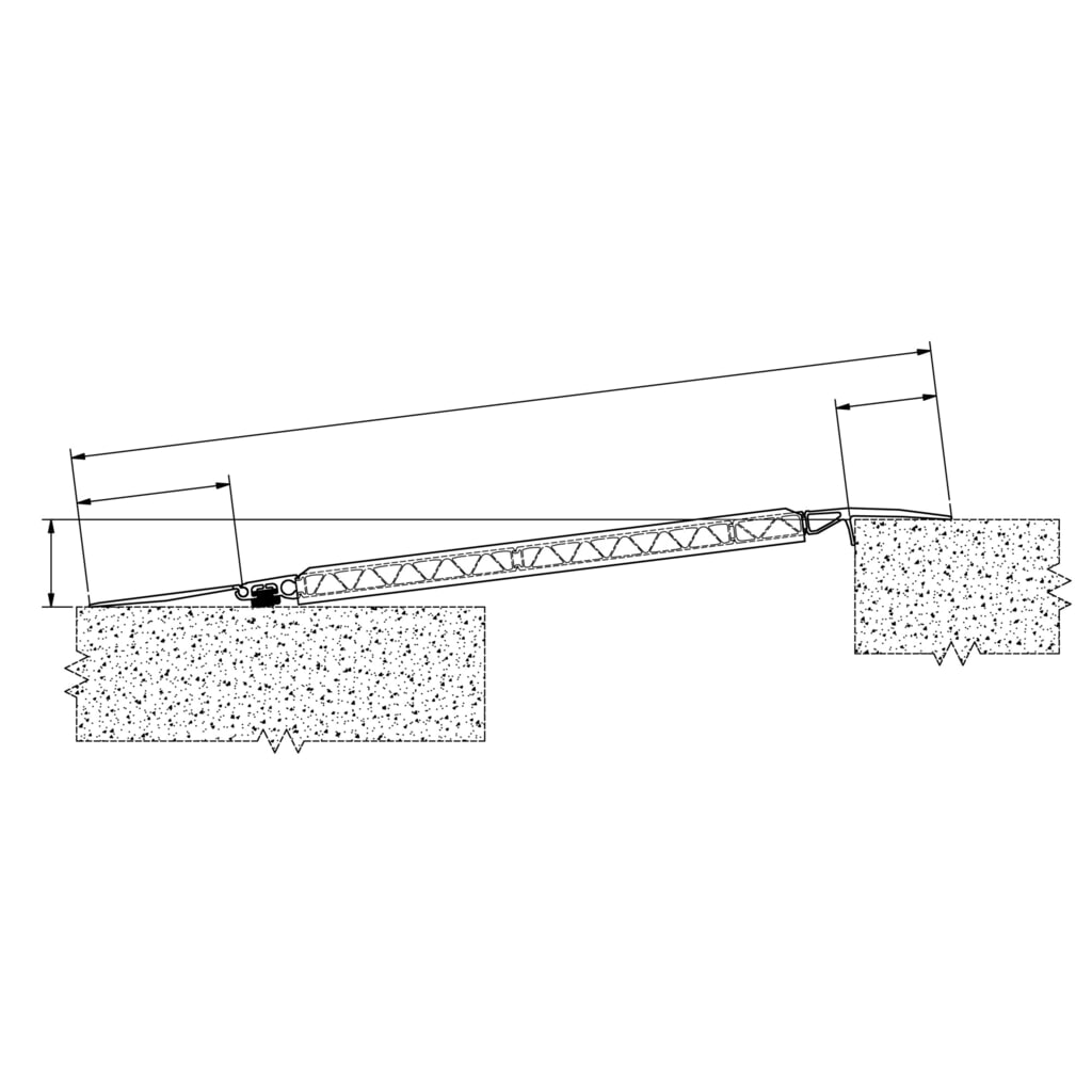 Altec nakládací rampa HF s pohyblivou nájezdovou deskou pro malý nájezdový úhel, nosnost 4 000 kg, ŠxD 1 250 x 1.235 mm Číslo obrázku produktu 3: Altec nakládací rampa HF s pohyblivou nájezdovou deskou pro malý nájezdový úhel, nosnost 4 000 kg, ŠxD 1 250 x 1.235 mm
