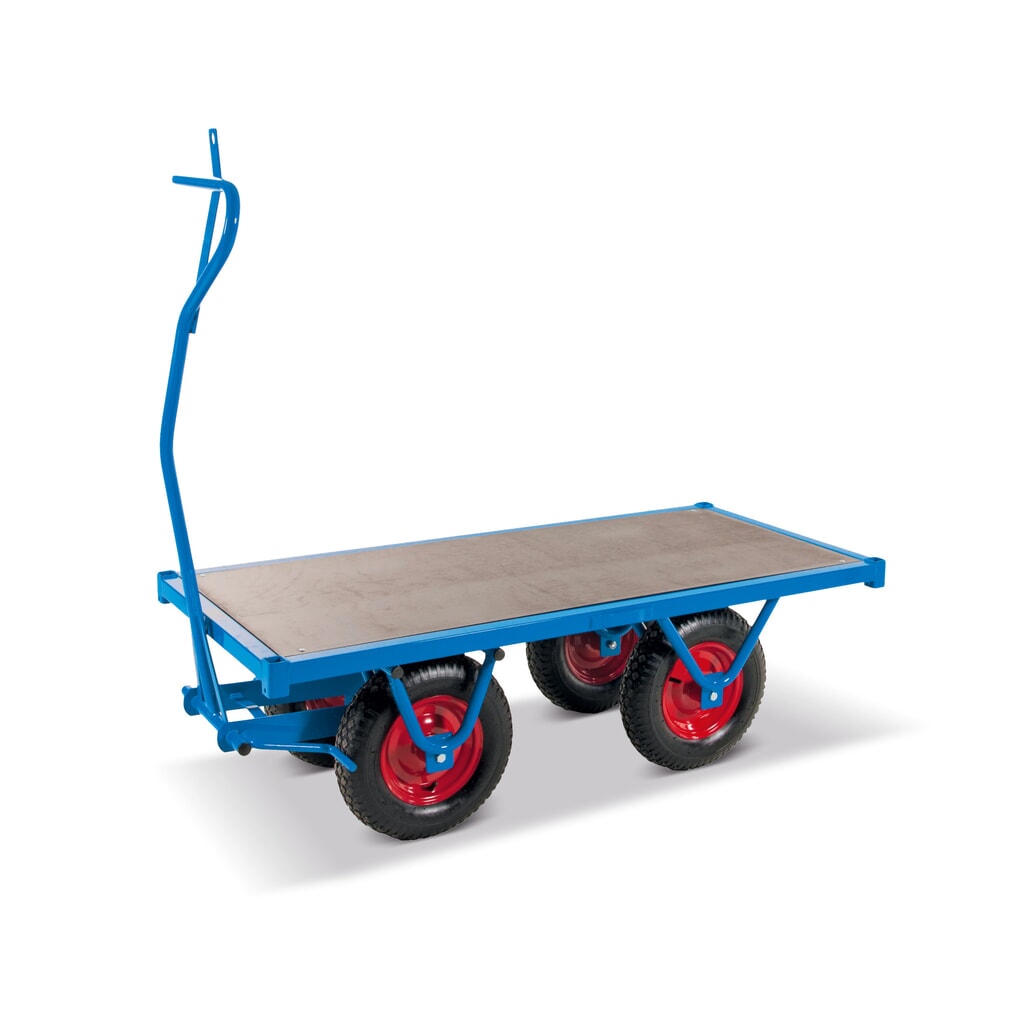 Plošinový vozík s rovnou ložnou plochou, ŠxH 700 x 1500 mm Obrázek produktu: Plošinový vozík s rovnou ložnou plochou, ŠxH 700 x 1500 mm