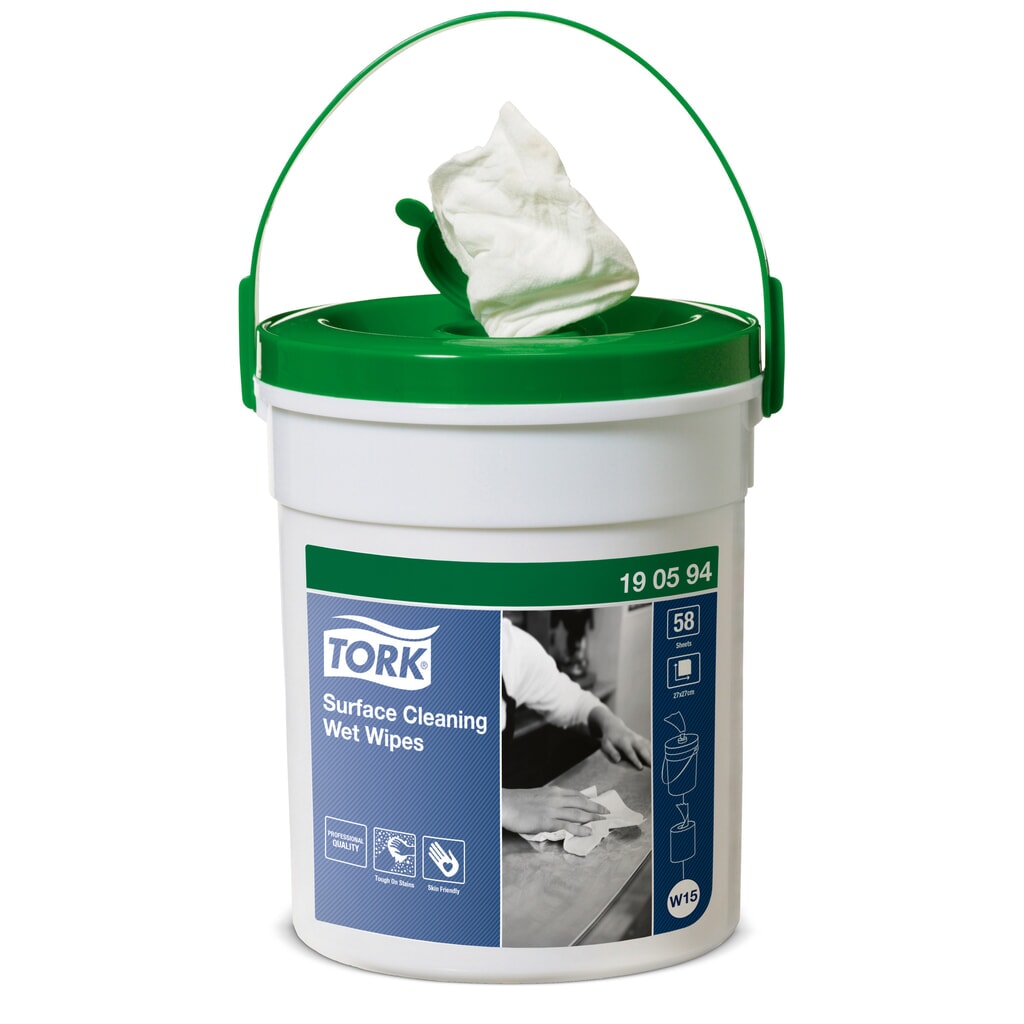 TORK® čisticí hadříky na povrch, v dávkovači, 58 utěrky Obrázek produktu: TORK® čisticí hadříky na povrch, v dávkovači, 58 utěrky